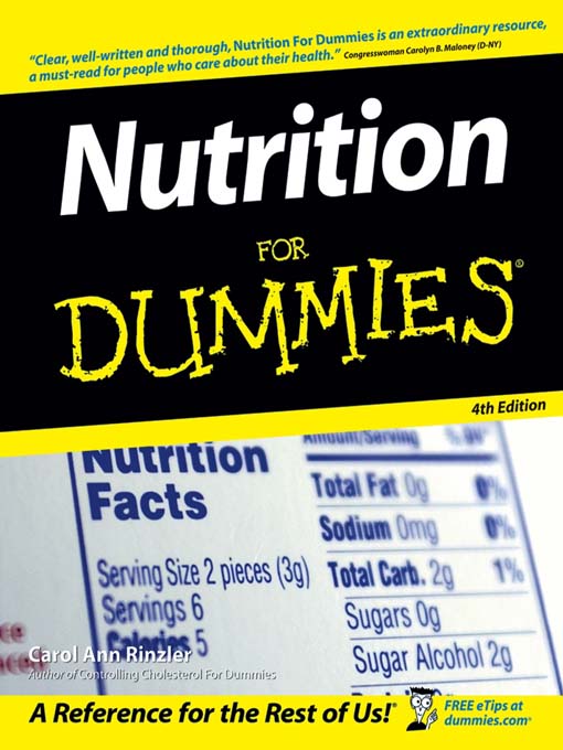 Title details for Nutrition For Dummies by Carol Ann Rinzler - Wait list
